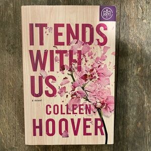 Book of the Month Club - It Ends With Us - Pink Floral Hard Back Cover